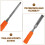 FRCOLOR 4 Pcs Cold Chisel Woodworking Chisel Set Masonry Work 20.50X2.40X2.40CM 5