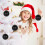 Matte Black Ball Christmas Ornaments 4" 4pcs 5