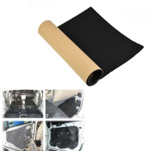 (30cm*50cm*6mm) Car Sound Proofing Deadening Insulation Foam Black Rubber +Plastic Cotton Thermal Insulation Parts Reduce Noise