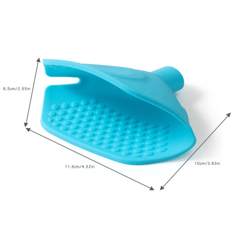 Silicone Heat Insulation Clip & Funnel – Multi-Functional, Blue, Compatible with Amazon 1