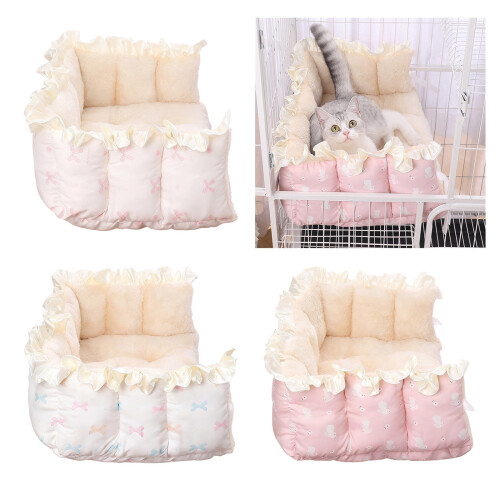 Plush Cat Bed with Non-Slip Base – 3 Sizes 1