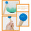 Singing Bowl Mallet Blue Rubber Head 1 Set 7