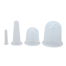 4pcs Silicone Cupping Set for Cellulite, Wrinkle, Face Vacuum Suction
