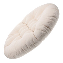 Japanese Sitting Mat Ergonomic Support Floor Cushion White 1Set 16.5X16.5in 4-5in Thick