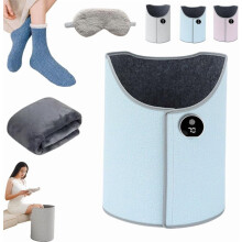 2026 New Under Desk Leg Warmer & Folding Foot Warmer, 360 Enclosed Heating, 5-Speed, Compatible with USB Power