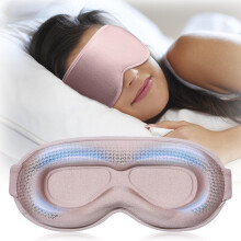 3D Weighted Sleep Mask for Women – 100% Light Blocking, Lash-Friendly, Zero Eye Pressure, Compatible with Night Shift, Travel & Dorm Use