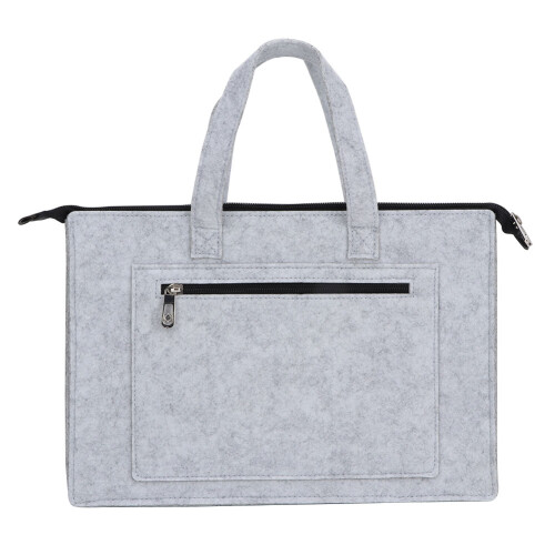 13" Felt Laptop Bag with Handle, Shockproof, Soft & Light Grey 1