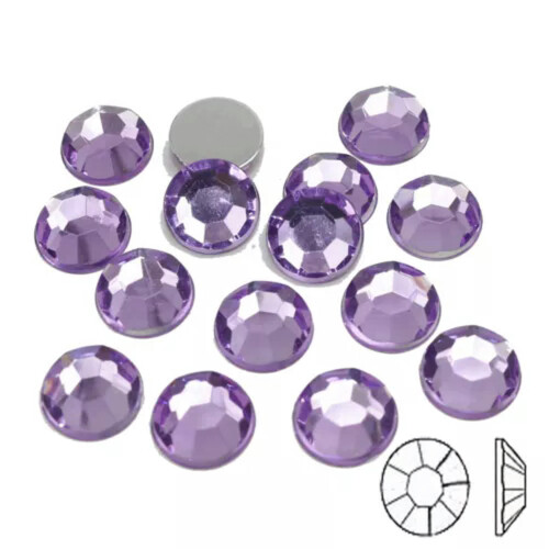 5000 Επίπεδη ακρυλική στρογγυλή πέτρα Rhinestone 6 χιλ. (1/4") Χρώμα χωρίς τρύπα για επιλογή