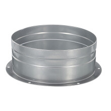 6 Inch Duct Connector Flange Metal Straight Pipe Exhaust Hose Flange