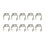 10PCS Heavy Duty Spring Terry Clips for Tools, Open Type Manganese Steel 3