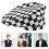 1Pcs Checkered Print Chef Hat Polyester Use Head Cover for Cooking 1