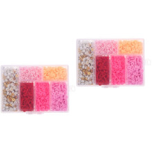 2Sets DIY Armband Set Roze Kralen Box Sieraden Voor Tieners
