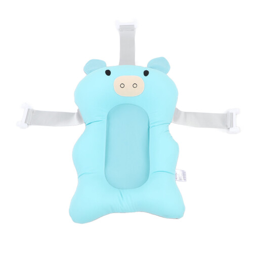 Floating Baby Bath Support Cushion – Adjustable Soft Light Blue 1
