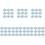210Pièces Flocon Bleu Ciel DIY Patches Clips Unique 3