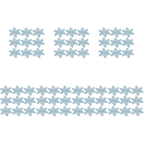 210Pièces Flocon Bleu Ciel DIY Patches Clips Unique 2