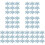 210Pièces Flocon Bleu Ciel DIY Patches Clips Unique 6