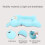 Floating Baby Bath Support Cushion – Adjustable Soft Light Blue 3