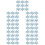 210Pièces Flocon Bleu Ciel DIY Patches Clips Unique 11