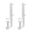 T-Shaped Tabletop Pegboard Stand Pair 1