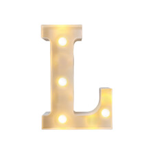 Letras LED luminosas de 26 piezas, alfabeto a pilas para fiestas, cumpleaños y decoración del hogar.