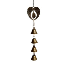 Vintage Bronze 13" Metal Wind Chime for Garden, Patio, Balcony & Indoor—Melodious Sound, Relaxing Decor