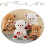 Heart Plush Teddy Bear Soft Stuffed 4PCS 25cm 4