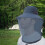 Cappello antizanzare blu navy con rete per campeggio e 4