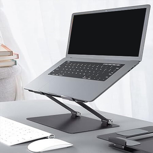 Computer Bracket Notebook Bracket Foldable Metal Heightened Heat Dissipation Bracket Conforms to Ergonomics (Silver) 2