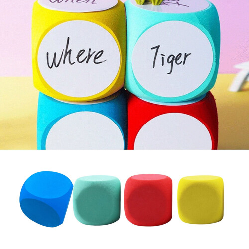 Oversized Classroom Dices Erasable Gaming Dices 10cm Dices Game Dices Teaching Aid for Class Game Math Teaching 1
