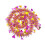 Hjerteformet konfettibånd 200 cm rosa 1