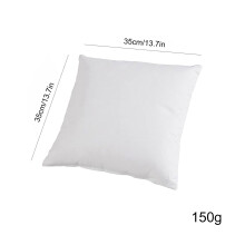 Coussin carré non tissé 35 x 35 cm, garnissage en coton PP, emballé sous vide, 150 g – Compatible canapé, lit et fauteuil