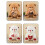 Heart Plush Teddy Bear Soft Stuffed 4PCS 25cm 7