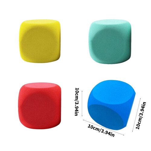 Oversized Classroom Dices Erasable Gaming Dices 10cm Dices Game Dices Teaching Aid for Class Game Math Teaching 2