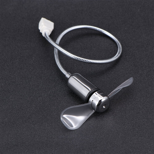 Portable Fan Mini USB Office LED Gooseneck Desktop Multifunction 1