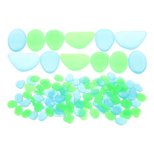 100pcs Glow Pebbles Waterproof Decorative Rocks Glow In The Dark For Outdoor Landscape