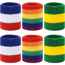 Moisture-Wicking Cotton Terry Sweatbands for Men & Women – Compatible with Tennis, Basketball, Running, Gym