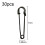 Black Large Safety Pins 30 Pcs 2