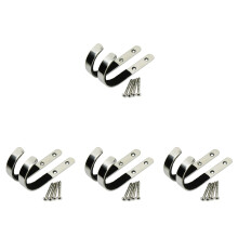 8Pièces Support Mural Argenté Acier Pour Rangement Fusils Outils