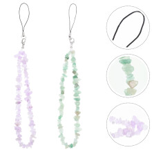 2Pcs Phone Charm Crystal Phone Chain for Mobile Phone Accessory with Appearance