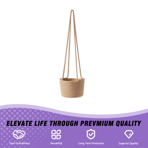 (Solid Color 20cm) 20cm Waterproof Hanging Planter - Indoor Garden Decor 1
