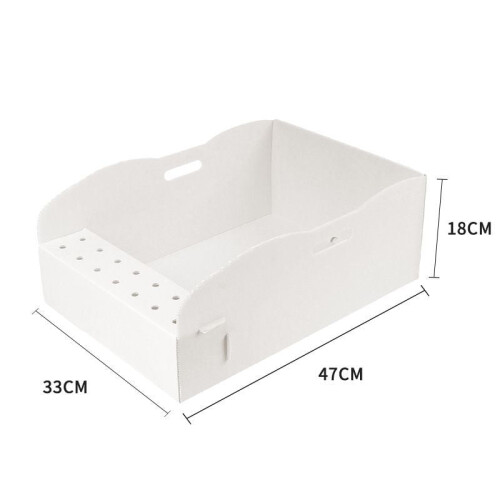 Foldable Outdoor Portable Cat Litter Box 2 Pack Waterproof Large Size 1