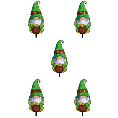 5Pièces Panneaux De Jardin St Patrick Multicolores Résistants