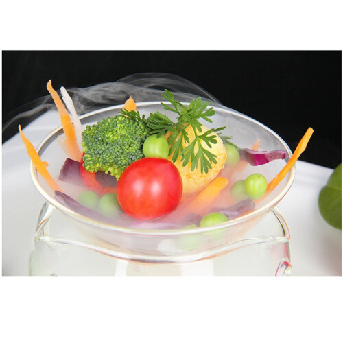 Glass Fruit Bowl Transparent Salad Bowl 1 Pack 2