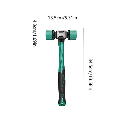 Gummihammer, rutschfester, robuster Kopf, ergonomischer Griff 1