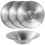 Stainless Steel Dinner Plates 8.3 inch 4 Pack 2