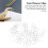 30Pcs Bone Shape Plastic Covered Wire Fancy Paper Clips, MultiPurpose Bookmarks 4
