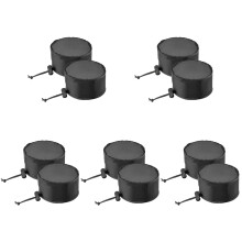 10Pièces Couvre-Orifices Pour Tentes De Culture Noir En Tissu Oxford