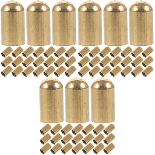 90St Multic Functionele Metalen Rope End Caps Goud Voor Accessoires