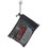 Trousse de toilette noire à fermeture éclair et cordon de serrage (2 pièces) 2