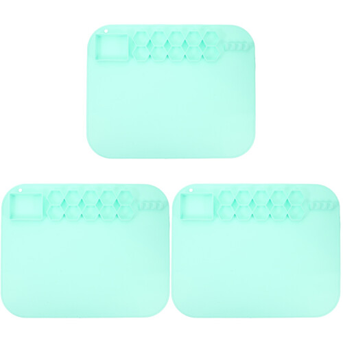 3Pièces Tapis Silicone Polyvalent Pour Peinture Artisanat